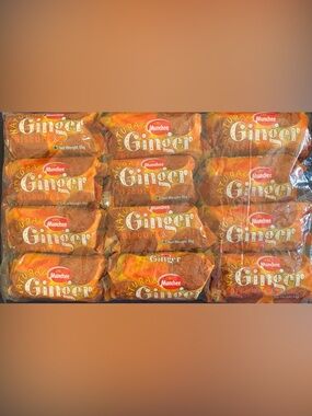Munchee Ginger Biscuits. 65g, Pk of 1 doz Made in Ghana. Exp. 11/03/2027